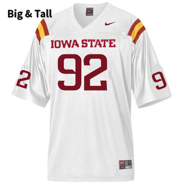 Iowa State Cyclones Men's #92 Matt Seres Nike NCAA Authentic White Big & Tall College Stitched Football Jersey KF42P48OY